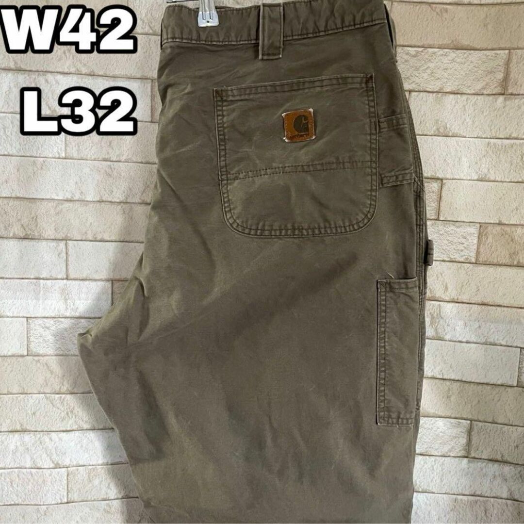 carhartt(カーハート)のカーハート ペインターパンツ 革タグ メキシコ製 42×32 メンズのパンツ(ペインターパンツ)の商品写真