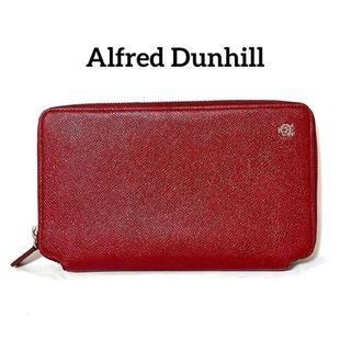 ダンヒル(Dunhill)のダンヒル オーガナイザー ラウンドファスナー 長財布 赤 レザー Dunhill(長財布)