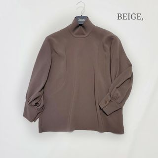 ベイジ(BEIGE,)のテン様 ベイジ ハイネックドルマンスリーブブラウス 金ボタン ボリューム袖(シャツ/ブラウス(長袖/七分))