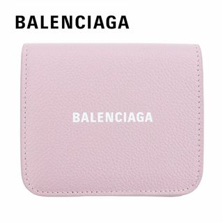 バレンシアガ(Balenciaga)のバレンシアガ 二つ折り財布 パウダーピンク コンパクト ミニ財布 レザー 本革(財布)