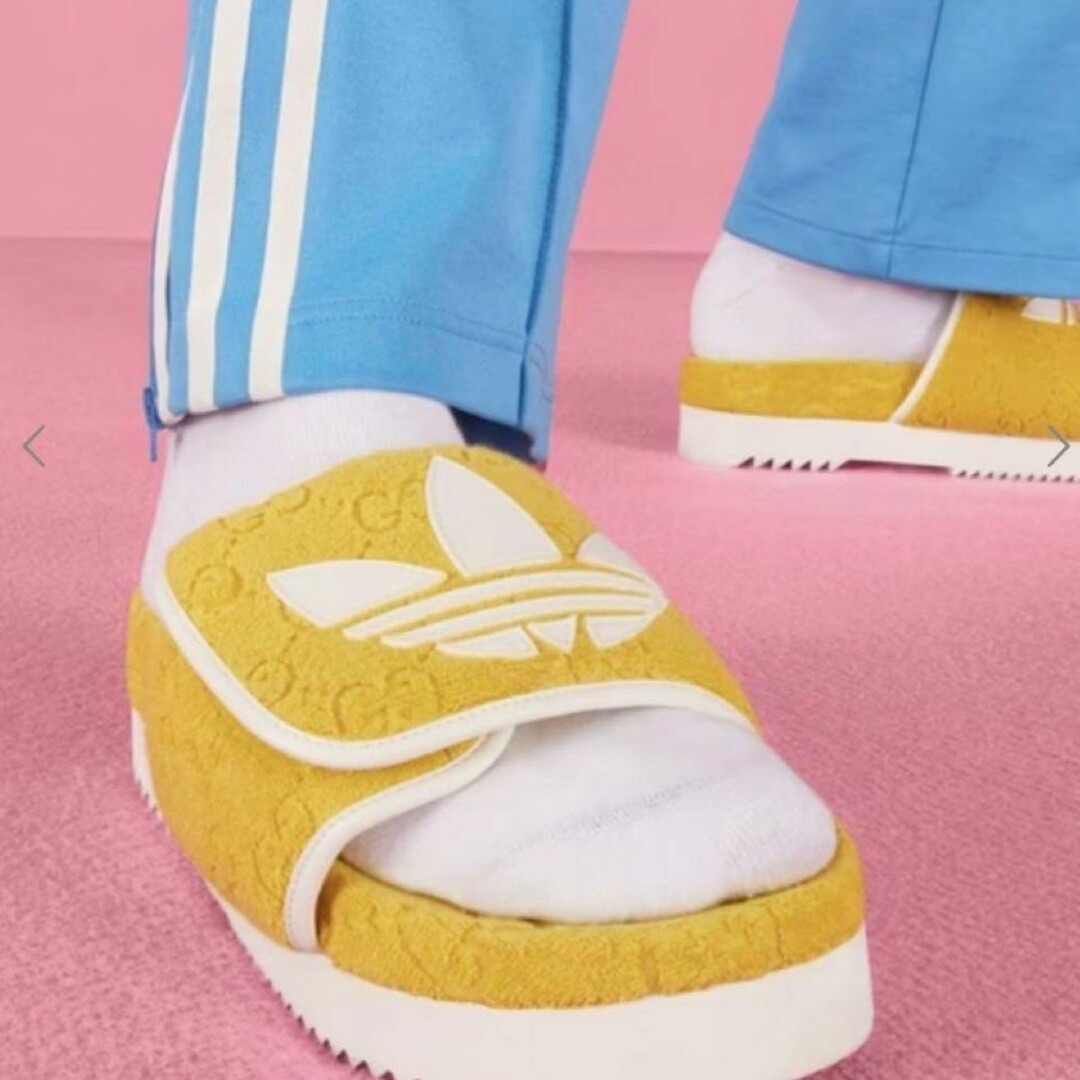 グッチ adidas x Gucci GG メンズ プラットフォームサンダル グッチ adidas x Gucci GG メンズ プラットフォームサンダル