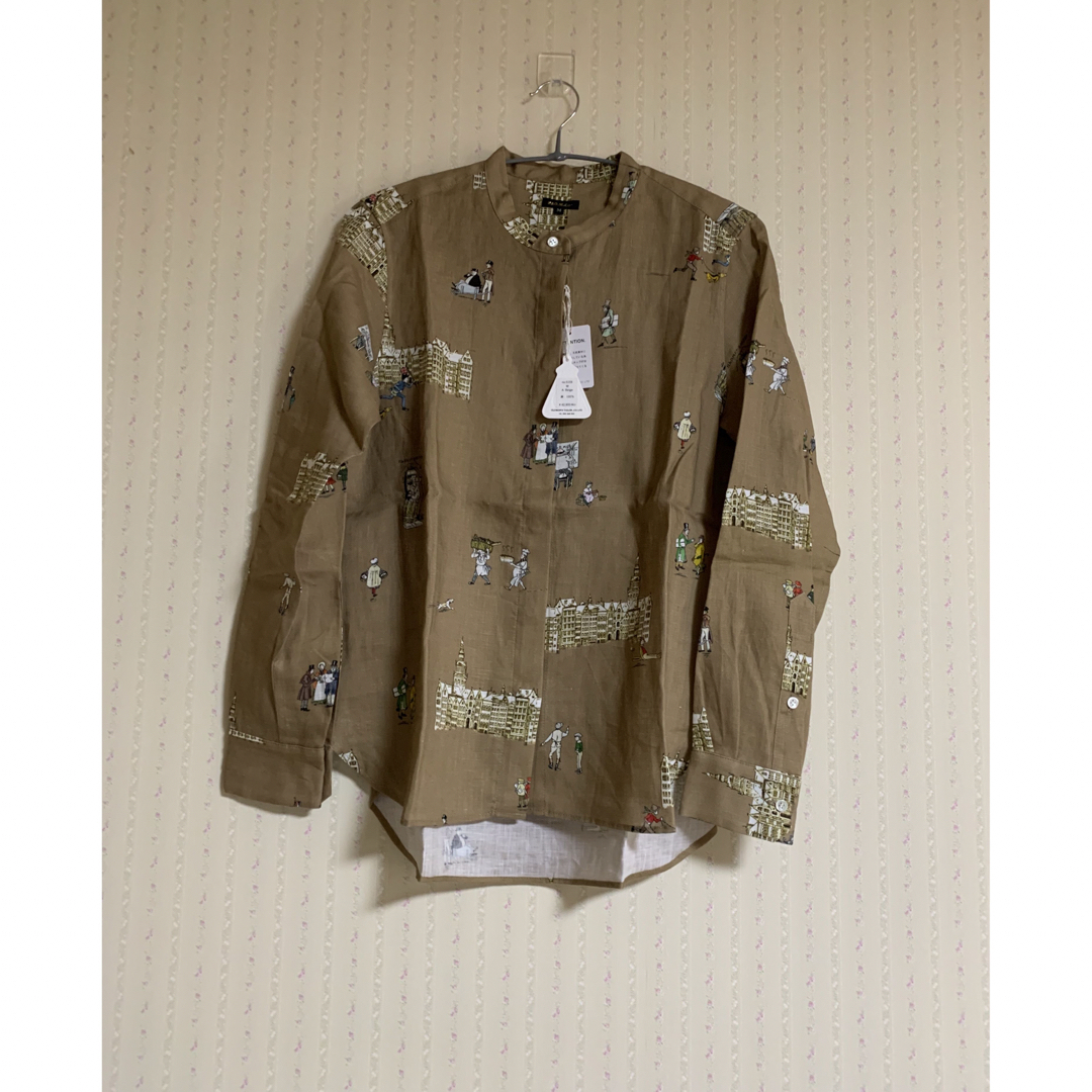 nest Robe(ネストローブ)のOLD TIME ENGLAND STAND COLLAR  SHIRT レディースのトップス(シャツ/ブラウス(長袖/七分))の商品写真