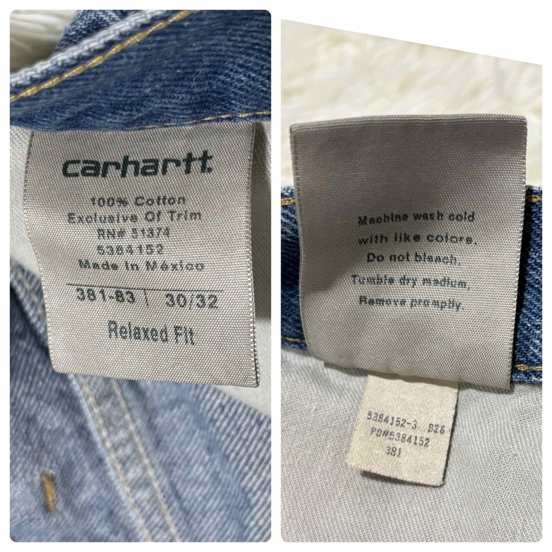 carhartt(カーハート)のCarhartt デニムペインターパンツ ワークブルー メキシコ製 30×32  メンズのパンツ(デニム/ジーンズ)の商品写真