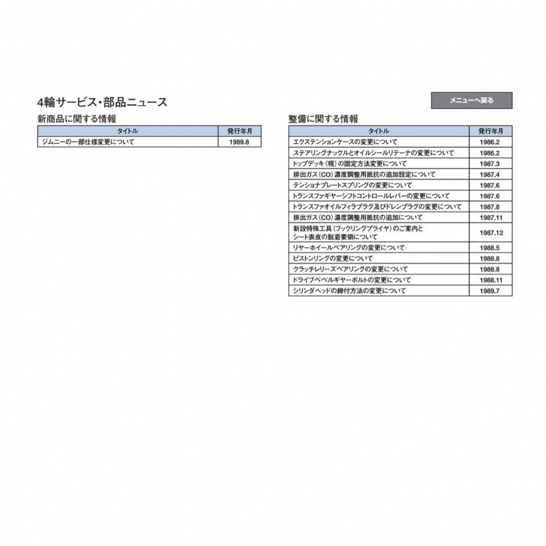 スズキ(スズキ)のジムニーサービスマニュアル 整備書 （JA11.12.22型式収録） 自動車/バイクの自動車(カタログ/マニュアル)の商品写真