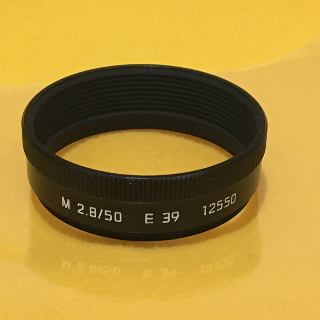 LEICA 純正Elmar M50mmF2.8 E39 フード 12550 良品 LEICA 純正Elmar M50mmF2.8 E39 フード 12550 良品
