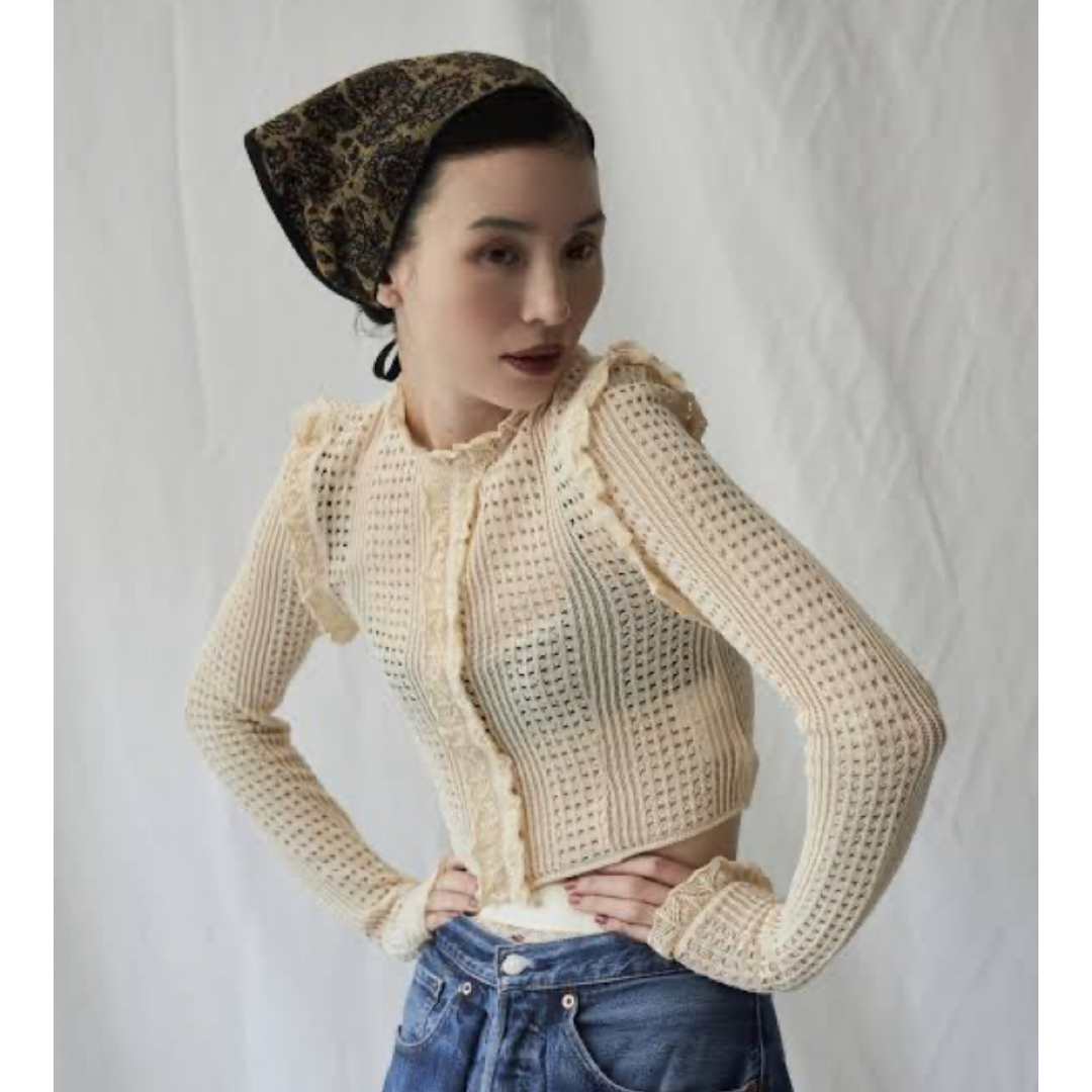 FUMIKA_UCHIDA(フミカウチダ)のMediam knit lace tops レディースのトップス(ニット/セーター)の商品写真