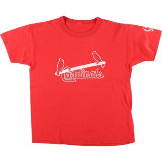 古着 90年代 MLB ST. LOUIS CARDINALS セントルイスカージナルス 両面プリント ナンバリング プリントTシャツ メンズL ヴィンテージ /eaa425733(Tシャツ/カットソー(半袖/袖なし))