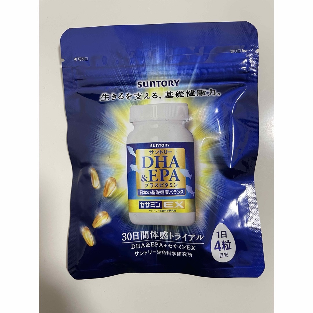 サントリー(サントリー)のサントリー DHA&EPA+セサミンEX プラスビタミン 食品/飲料/酒の健康食品(ビタミン)の商品写真