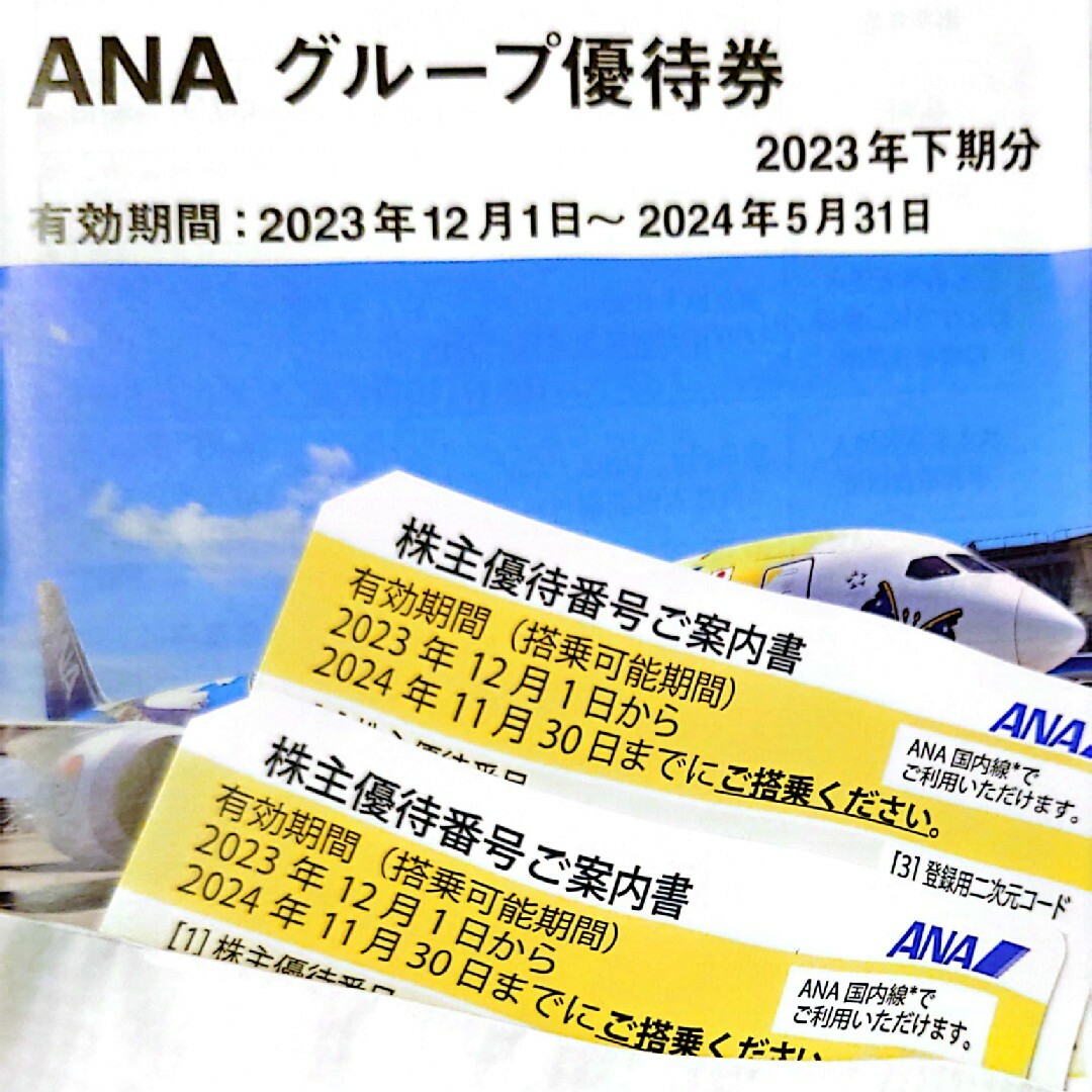 ANA(全日本空輸)(エーエヌエー(ゼンニッポンクウユ))のana 全日空　株主優待券 チケットの乗車券/交通券(航空券)の商品写真