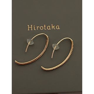 エストネーション(ESTNATION)の美品　hirotaka ヒロタカ　ダイヤモンド　フック　ピアス　k10 YG(ピアス)