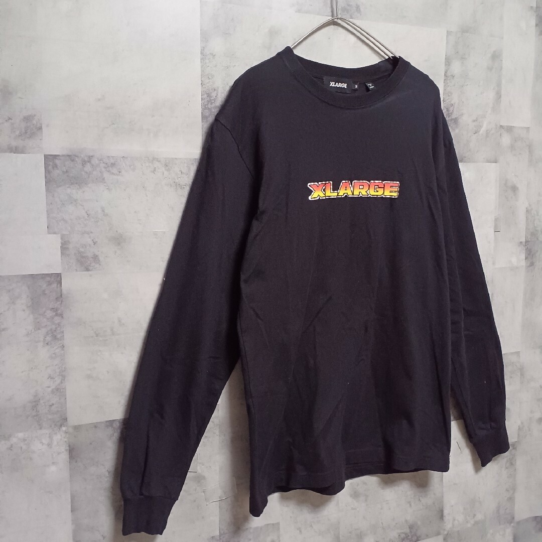 XLARGE(エクストララージ)のXLARGE エクストララージ メンズ ロンT M ブラック ストリート メンズのトップス(Tシャツ/カットソー(七分/長袖))の商品写真