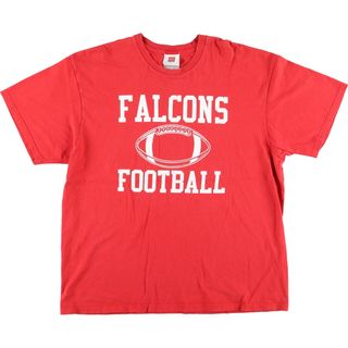 ナイキ(NIKE)の古着 00年代 ナイキ NIKE TEAM FNL FALCONS FOOTBALL アトランタ ファルコンズ 両面プリント スポーツTシャツ メンズXL ヴィンテージ /eaa425979(Tシャツ/カットソー(半袖/袖なし))