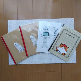 ソフトバンクお父さん犬 ふてにゃん ペッパー君 ノート4点セット 未使用品