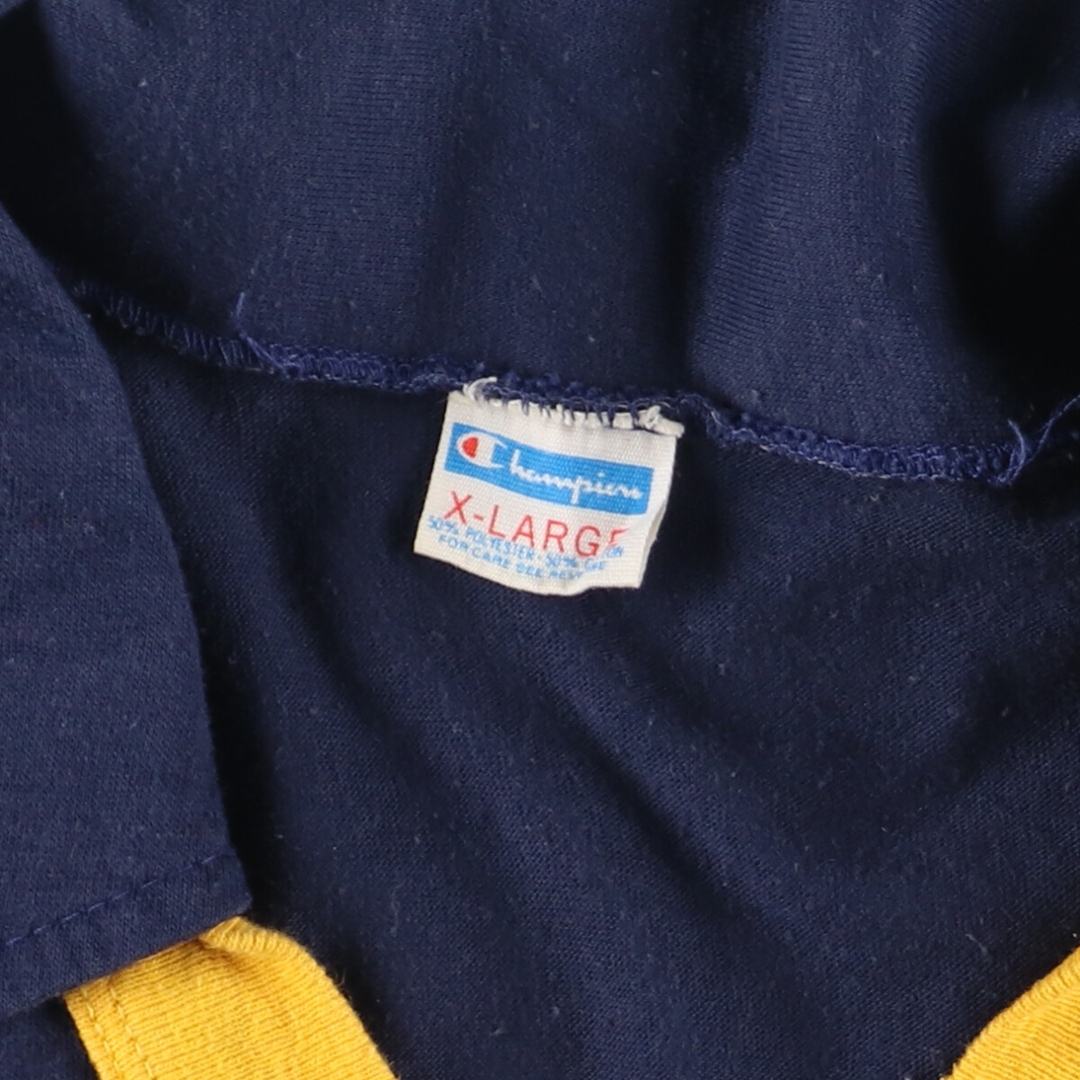 Champion(チャンピオン)の古着 70年代 チャンピオン Champion バータグ 襟付き VネックTシャツ USA製 メンズM ヴィンテージ /eaa424375 メンズのトップス(Tシャツ/カットソー(半袖/袖なし))の商品写真