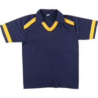 チャンピオン(Champion)の古着 70年代 チャンピオン Champion バータグ 襟付き VネックTシャツ USA製 メンズM ヴィンテージ /eaa424375(Tシャツ/カットソー(半袖/袖なし))