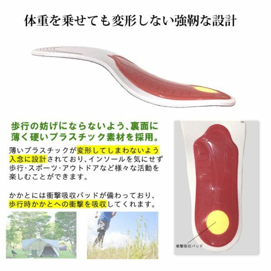 訳あり品★アーチサポートインソール(Ｓ,約22.5～25cm)中敷き新品送料無料 レディースの靴/シューズ(その他)の商品写真