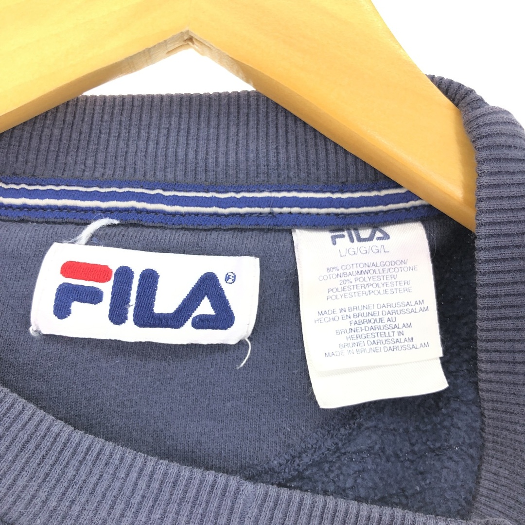 FILA(フィラ)の古着 90年代 フィラ FILA ワンポイントロゴスウェットシャツ トレーナー メンズL ヴィンテージ /eaa427048 メンズのトップス(スウェット)の商品写真