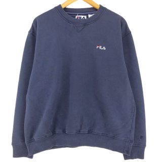 FILA - 古着 90年代 フィラ FILA ワンポイントロゴスウェットシャツ トレーナー メンズL ヴィンテージ /eaa427048