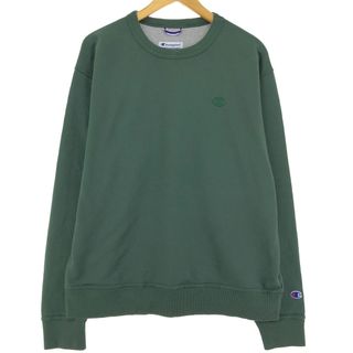 チャンピオン(Champion)の古着 00年代 チャンピオン Champion ワンポイントロゴスウェットシャツ トレーナー メンズL /eaa411452(スウェット)