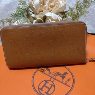 エルメス(Hermes)の♥HERMES♥の長財布アザップシルクゴールド(財布)