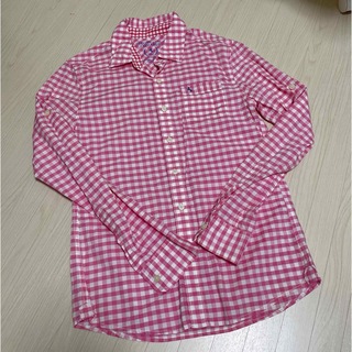 【未使用品】ピンクチェックシャツ(シャツ/ブラウス(長袖/七分))