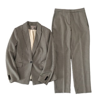 エイチアンドエム(H&M)の美品 H&M セットアップスーツ グレンチェック カジュアル パンツスーツ(スーツ)