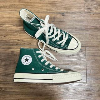 コンバース(CONVERSE)の【箱なし】ct70 converse グリーン　ハイカット(スニーカー)