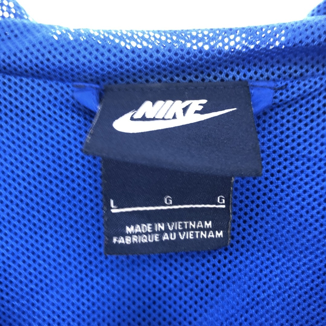 NIKE(ナイキ)の古着 ナイキ NIKE フード付き ウインドブレーカー メンズL /eaa426919 メンズのジャケット/アウター(ナイロンジャケット)の商品写真