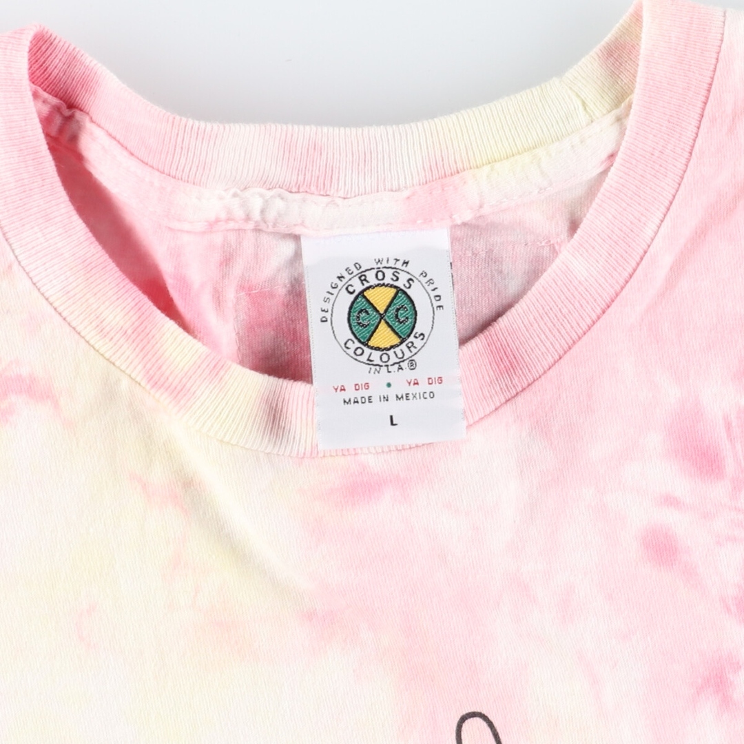 古着 CROSS COLOURS タイダイ柄 プリントTシャツ メンズL /eaa425447 メンズのトップス(Tシャツ/カットソー(半袖/袖なし))の商品写真