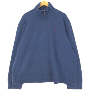 ラルフローレン(Ralph Lauren)の古着 ラルフローレン Ralph Lauren POLO by Ralph Lauren ハーフジップスウェットシャツ トレーナー メンズXXL /eaa426435(スウェット)