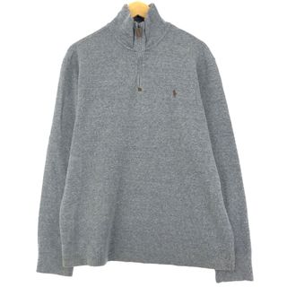 ラルフローレン(Ralph Lauren)の古着 ラルフローレン Ralph Lauren POLO RALPH LAUREN ハーフジップスウェットシャツ トレーナー メンズL /eaa426440(スウェット)