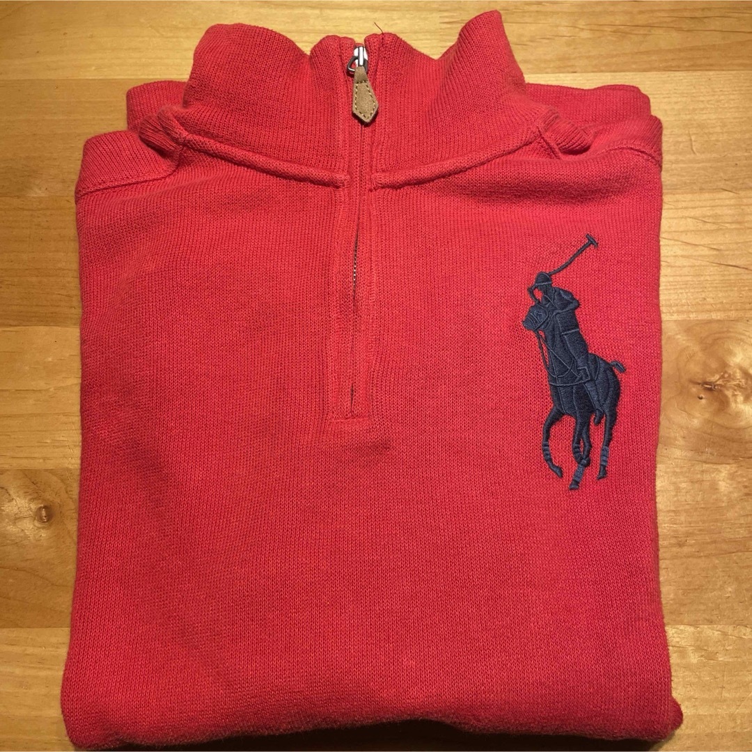 POLO RALPH LAUREN(ポロラルフローレン)のポロラルフローレン　ハーフジップ　ビッグポニー　赤　160 キッズ/ベビー/マタニティのキッズ服男の子用(90cm~)(その他)の商品写真