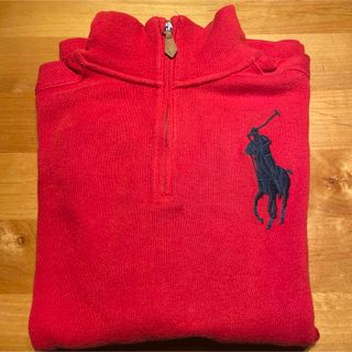 ポロラルフローレン(POLO RALPH LAUREN)のポロラルフローレン　ハーフジップ　ビッグポニー　赤　160(その他)