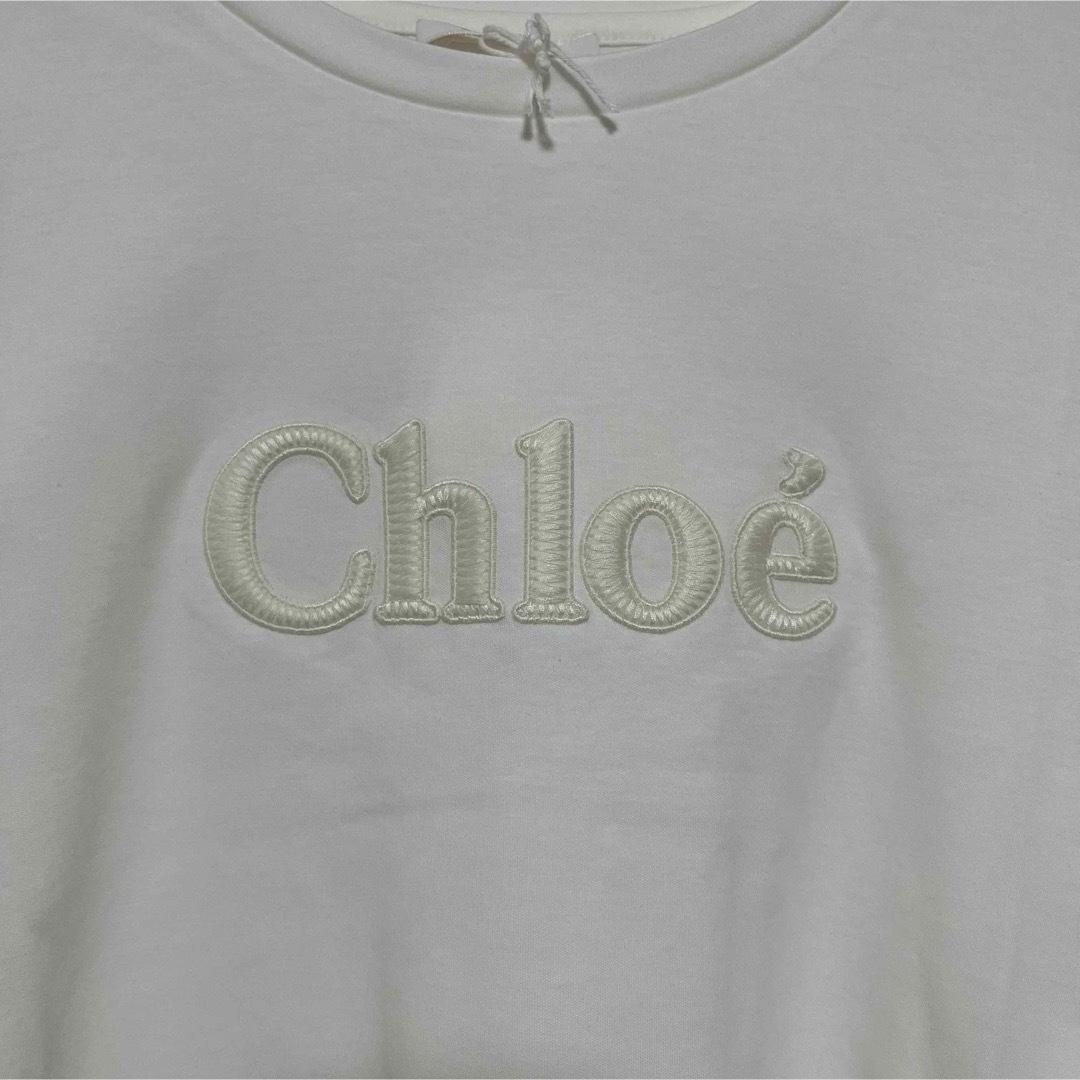 Chloe(クロエ)のクロエ ロングスリーブTシャツ ホワイト ロゴ 14 レディースのトップス(Tシャツ(長袖/七分))の商品写真