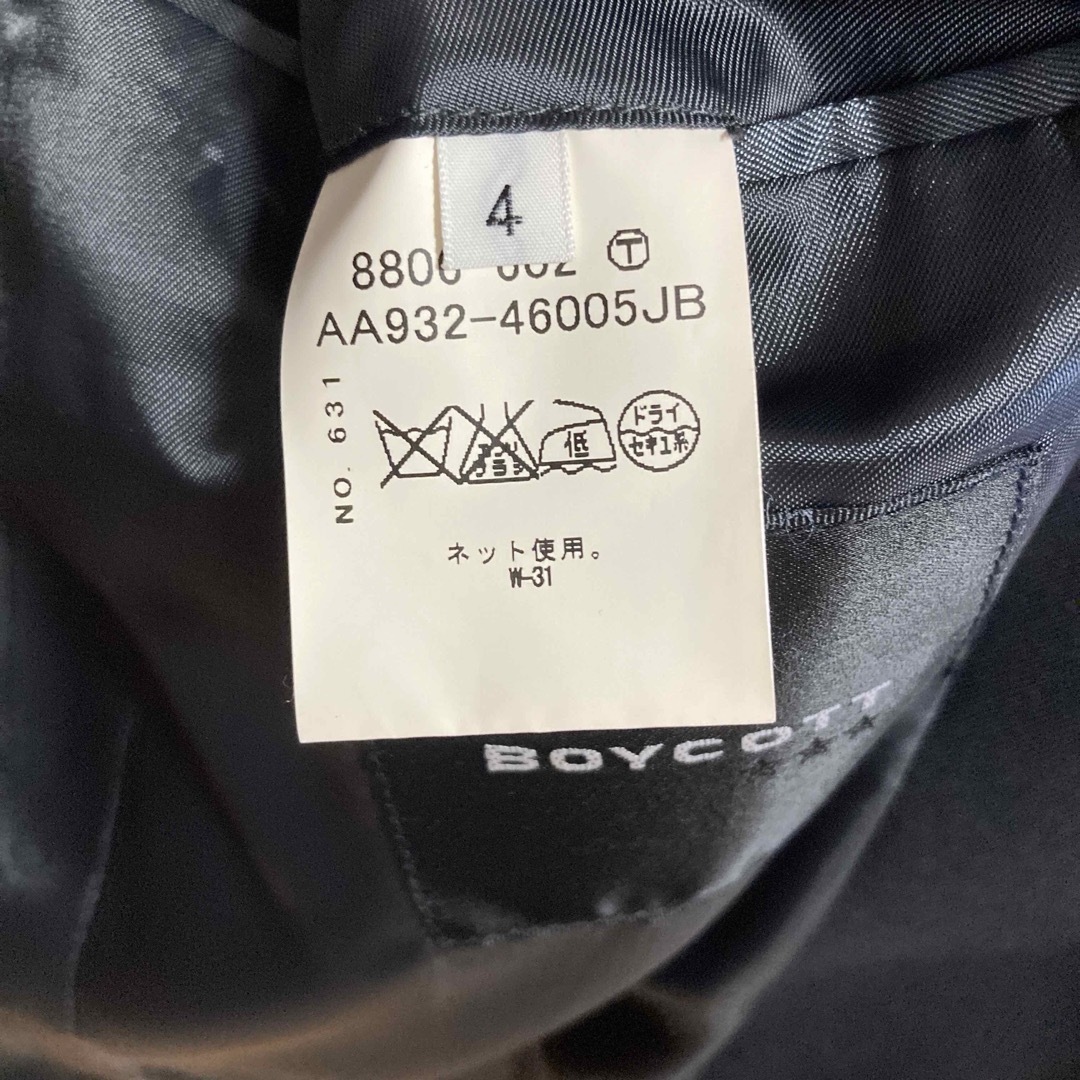 BOYCOTT(ボイコット)のメンズ ジャケット L テーラードジャケット BOYCOTT ブラック メンズのジャケット/アウター(テーラードジャケット)の商品写真