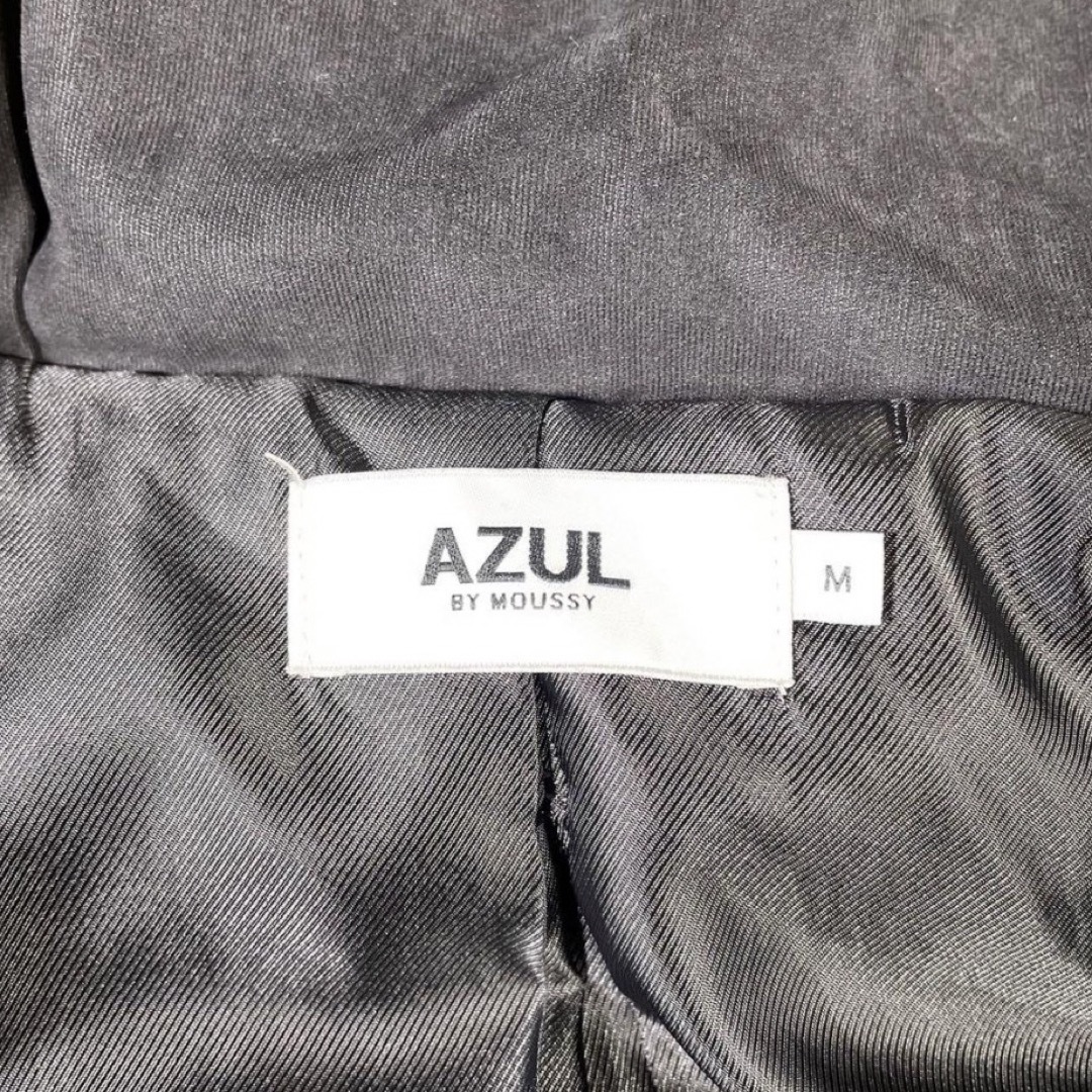 AZUL by moussy(アズールバイマウジー)の【AZUL BY MOUSSY】ブラックエコダウンジャケット ビッグカラー　M メンズのジャケット/アウター(ダウンジャケット)の商品写真