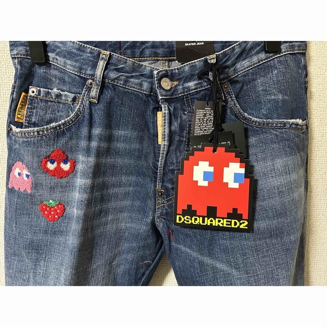 DSQUARED2(ディースクエアード)の新作！PAC-MAN MEDIUM WASH SKATER JEANS 48 メンズのパンツ(デニム/ジーンズ)の商品写真