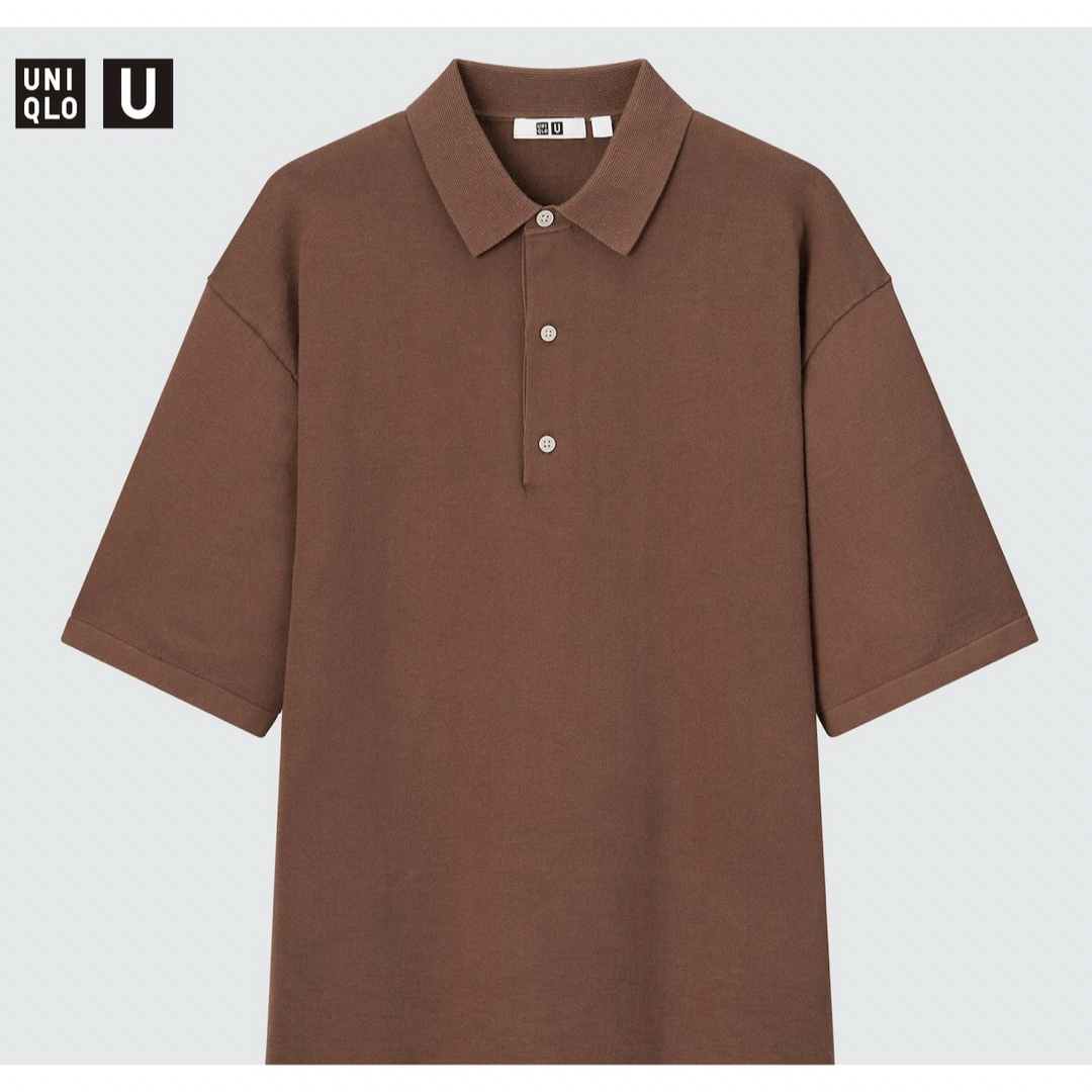 UNIQLO(ユニクロ)の(新品未使用)UNIQLO U ニットポロシャツ（半袖） メンズのトップス(ポロシャツ)の商品写真