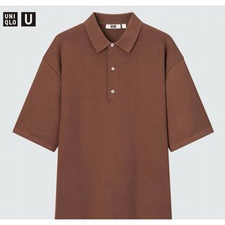 UNIQLO - (新品未使用)UNIQLO U ニットポロシャツ（半袖）