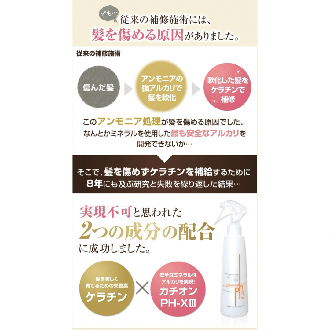 新品　ケラチナムサーティーンプロ　本体　日本製　大人気　ヘアトリートメント コスメ/美容のヘアケア/スタイリング(トリートメント)の商品写真