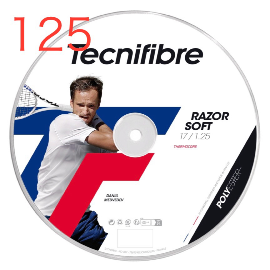 Tecnifibre(テクニファイバー)のテクニファイバー レーザー ソフト 1.25　200mロール スポーツ/アウトドアのテニス(その他)の商品写真