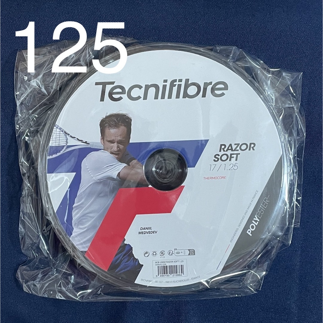 Tecnifibre(テクニファイバー)のテクニファイバー レーザー ソフト 1.25　200mロール スポーツ/アウトドアのテニス(その他)の商品写真