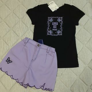 アナスイミニ(ANNA SUI mini)の【新品】　アナスイミニ　ショートパンツ　Tシャツ(パンツ/スパッツ)