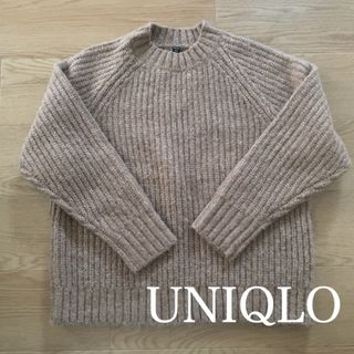 UNIQLO - 【タグ付き新品】コットンカシミヤレーシークルーネック