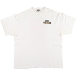 古着 90年代 LEISURE バックプリント プリントTシャツ USA製 メンズXXL ヴィンテージ /eaa425501(Tシャツ/カットソー(半袖/袖なし))