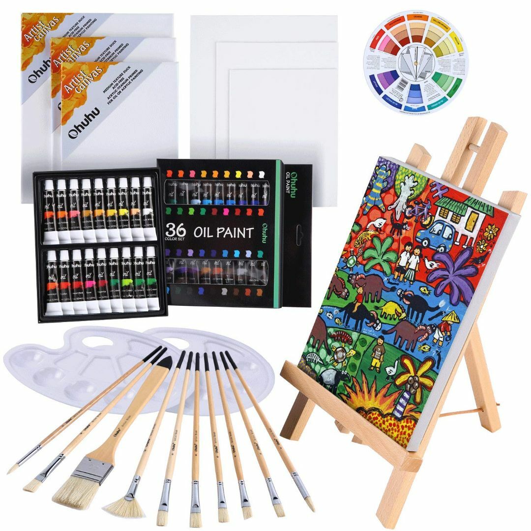 Ohuhu 油絵具 セット 56点セット 油絵セット 油絵の具 絵画 画材 絵の その他のその他(その他)の商品写真