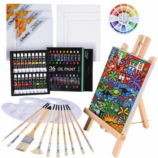 Ohuhu 油絵具 セット 56点セット 油絵セット 油絵の具 絵画 画材 絵の(その他)