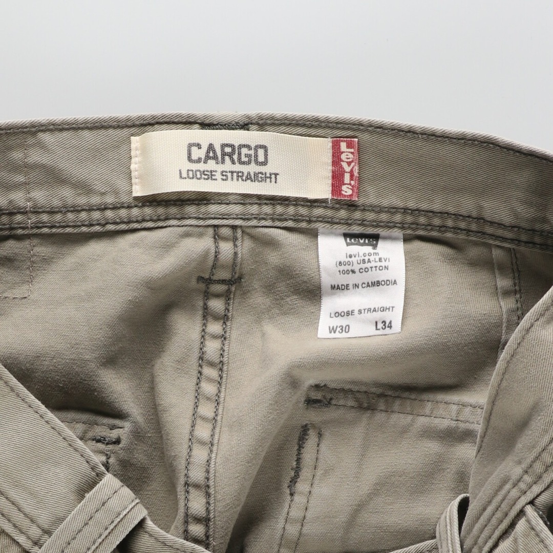 Levi's(リーバイス)の古着 リーバイス Levi's CARGO LOOSE STRAIGHT カーゴパンツ チノパンツ メンズw32 /eaa426179 メンズのパンツ(チノパン)の商品写真