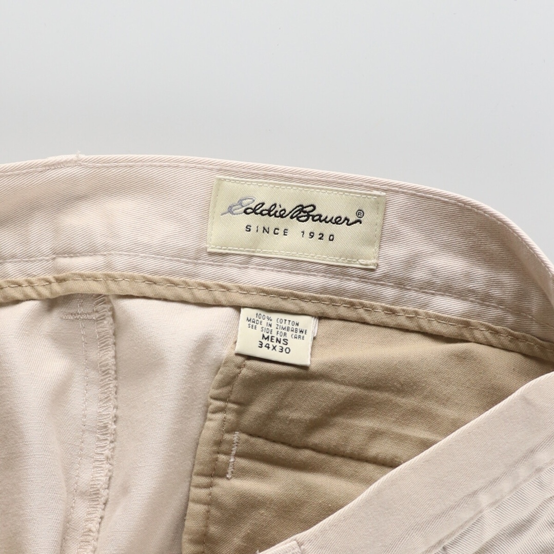 Eddie Bauer(エディーバウアー)の古着 00年代 エディーバウアー Eddie Bauer ツータック チノパンツ メンズw34 /eaa426188 メンズのパンツ(チノパン)の商品写真