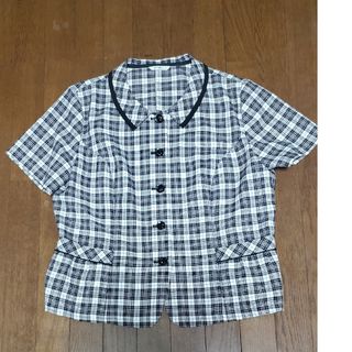 ボンマックス(BONMAX)のボンマックス　事務服　オーバーブラウス　ピンク　19号　【新品未使用】(シャツ/ブラウス(半袖/袖なし))